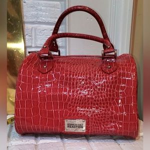 Kenneth Cole Reaction Red Patent Leather Satchel